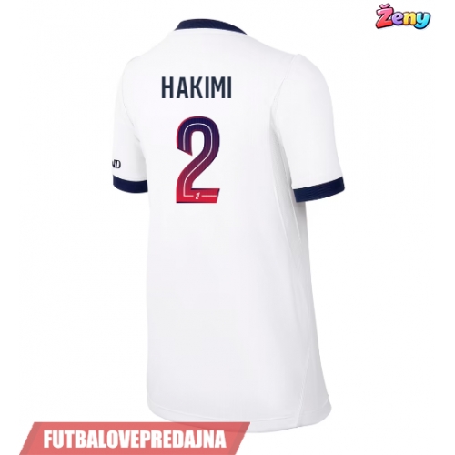 Lacne Ženy Futbalové dres Paris Saint-Germain Achraf Hakimi #2 2026-27 Krátky Rukáv - Preč